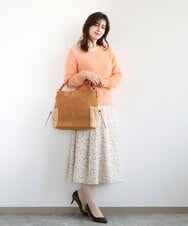 BJCAP03130 MK MICHEL KLEIN BAG(MK ミッシェルクラン バッグ) [抗菌/A4収納可]ファーポケットデザインショルダーバッグ ブラック