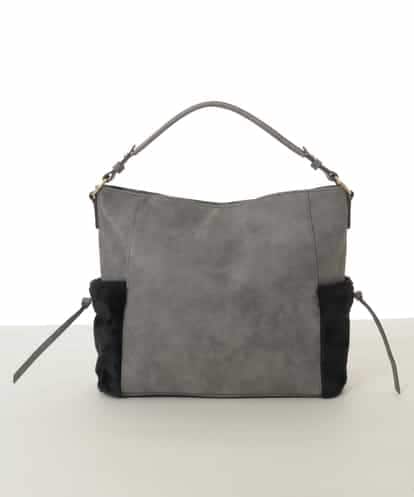BJCAP03130 MK MICHEL KLEIN BAG [抗菌/A4収納可]ファーポケットデザインショルダーバッグ
