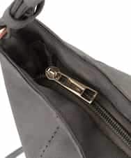 BJCAP03130 MK MICHEL KLEIN BAG(MK ミッシェルクラン バッグ) [抗菌/A4収納可]ファーポケットデザインショルダーバッグ ブラック