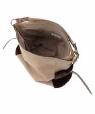 BJCAP03130 MK MICHEL KLEIN BAG(MK ミッシェルクラン バッグ) [抗菌/A4収納可]ファーポケットデザインショルダーバッグ ブラック