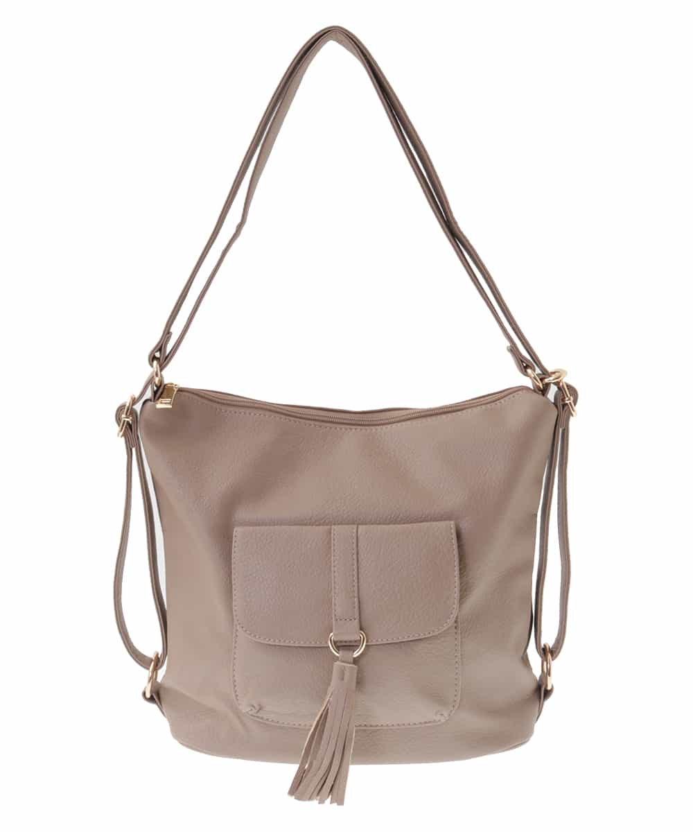 BJCEQ14130 MK MICHEL KLEIN BAG(MK ミッシェルクラン バッグ) 【販売停止】【2WAY】フェイクレザートートバッグ ベージュ