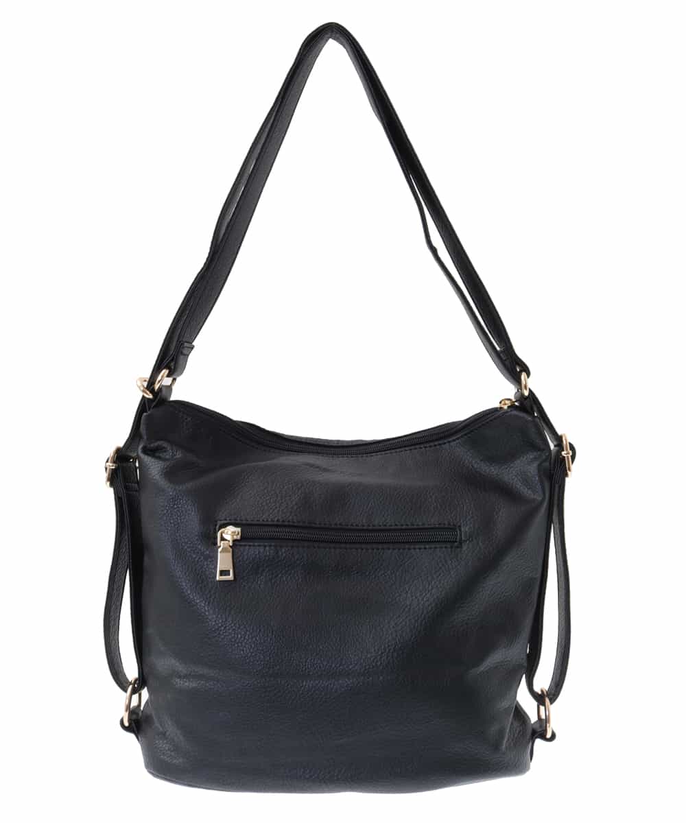 BJCEQ14130 MK MICHEL KLEIN BAG(MK ミッシェルクラン バッグ) 【販売停止】【2WAY】フェイクレザートートバッグ ブラック