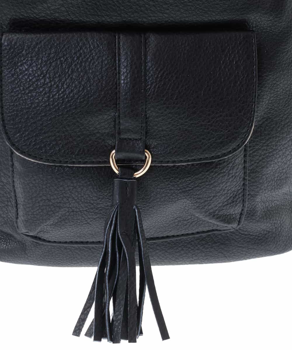 BJCEQ14130 MK MICHEL KLEIN BAG(MK ミッシェルクラン バッグ) 【販売停止】【2WAY】フェイクレザートートバッグ ブラック