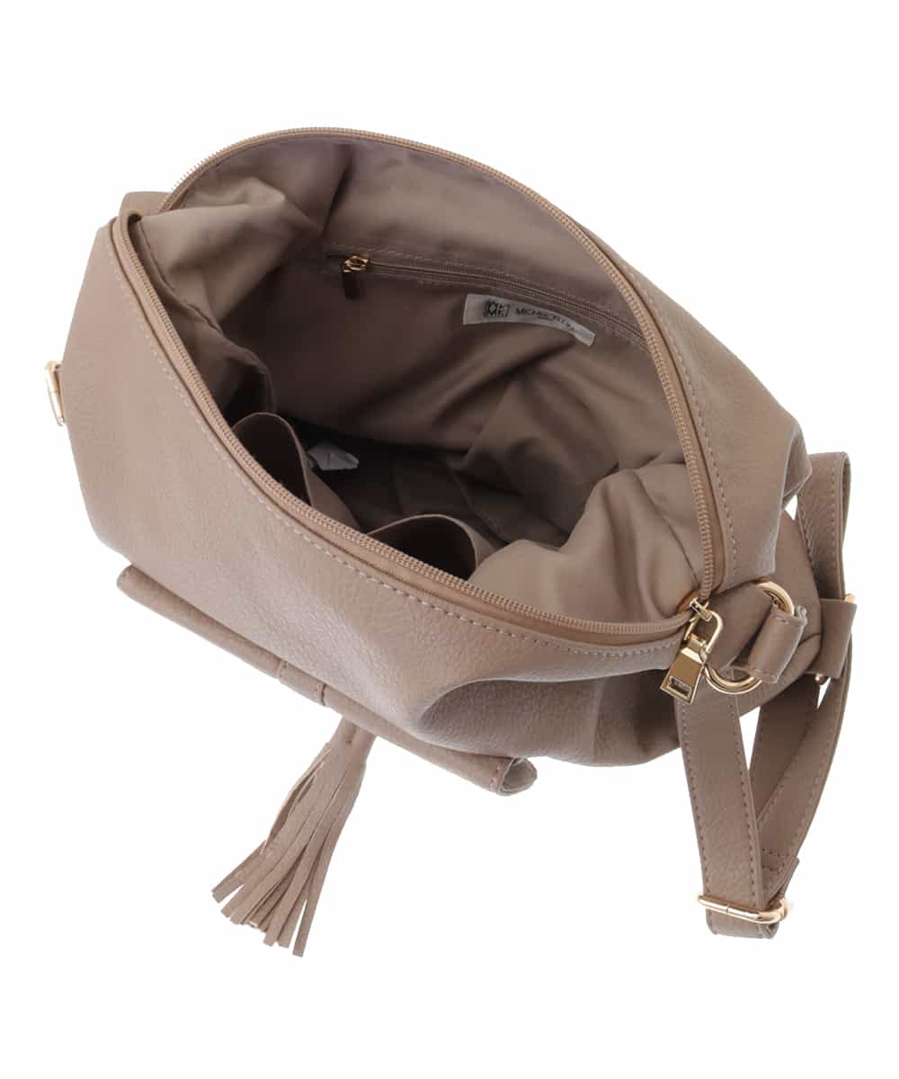 BJCEQ14130 MK MICHEL KLEIN BAG(MK ミッシェルクラン バッグ) 【販売停止】【2WAY】フェイクレザートートバッグ ブラック