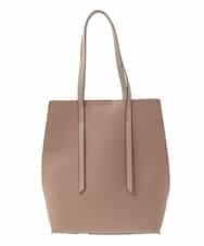 BJCEV06150 MK MICHEL KLEIN BAG(MK ミッシェルクラン バッグ) [ポーチ付き]合成皮革サイド配色トートバッグ ベージュ