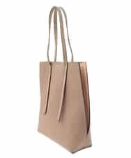 BJCEV06150 MK MICHEL KLEIN BAG(MK ミッシェルクラン バッグ) [ポーチ付き]合成皮革サイド配色トートバッグ ベージュ