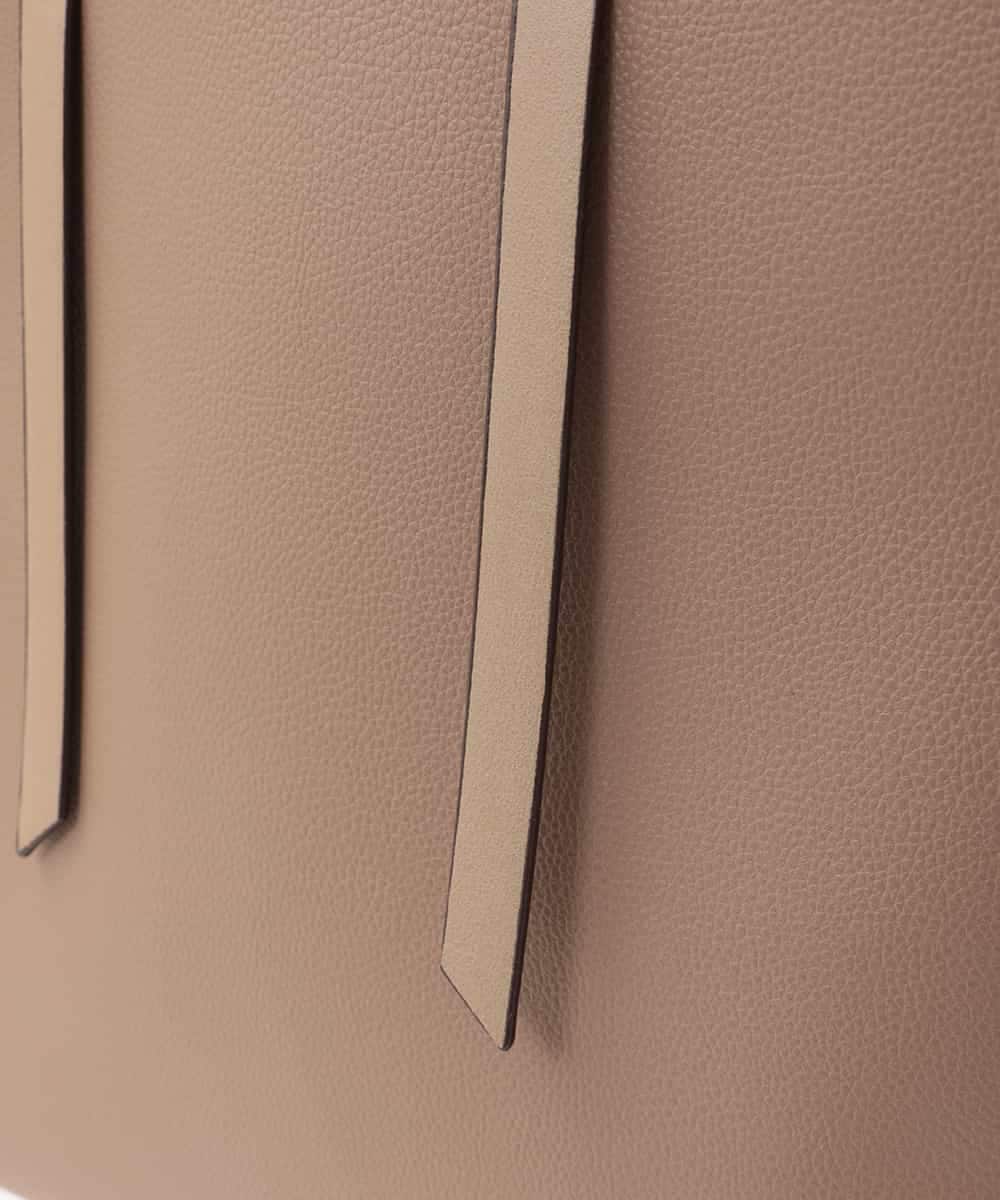 BJCEV06150 MK MICHEL KLEIN BAG(MK ミッシェルクラン バッグ) [ポーチ付き]合成皮革サイド配色トートバッグ ベージュ