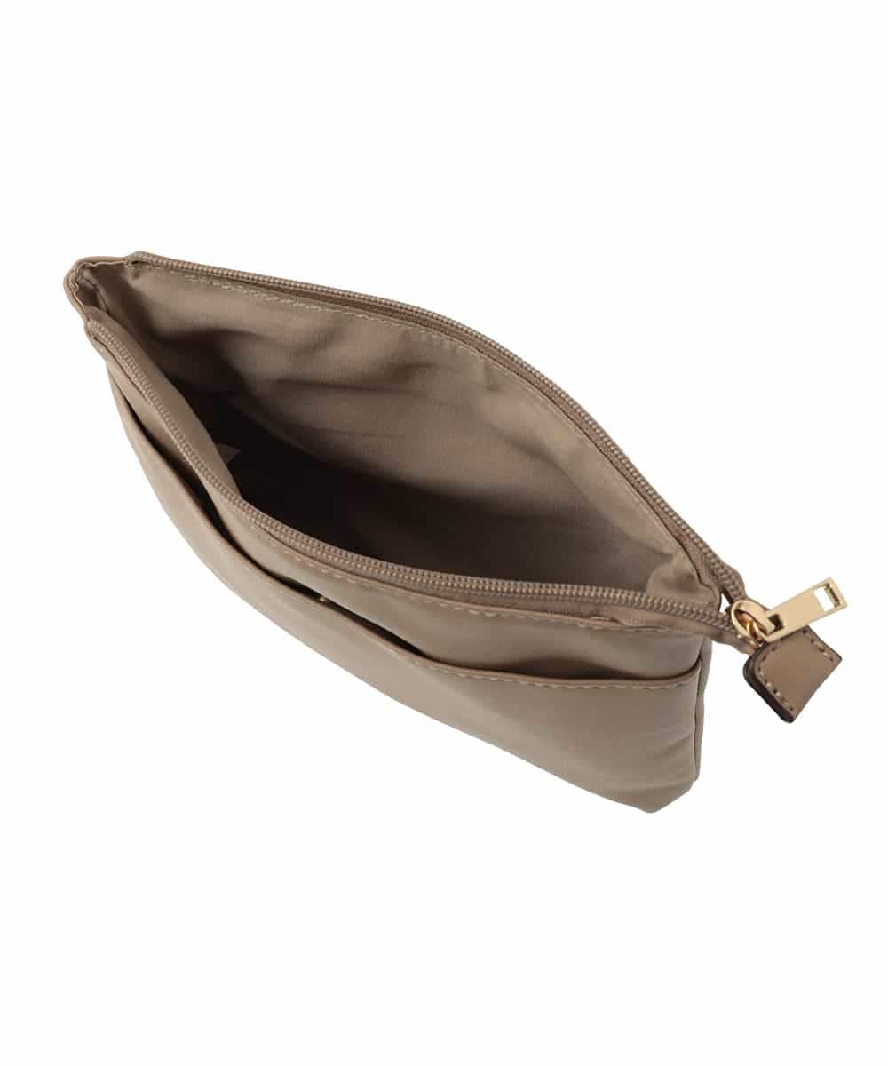 BJCEV06150 MK MICHEL KLEIN BAG(MK ミッシェルクラン バッグ) [ポーチ付き]合成皮革サイド配色トートバッグ ベージュ