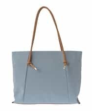 BJCGS51140 MK MICHEL KLEIN BAG(MK ミッシェルクラン バッグ) 【A4サイズ対応・抗菌加工】フェイクレザーアクセントトートバッグ ライトブルー