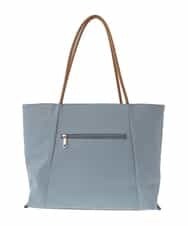 BJCGS51140 MK MICHEL KLEIN BAG(MK ミッシェルクラン バッグ) 【A4サイズ対応・抗菌加工】フェイクレザーアクセントトートバッグ ライトブルー