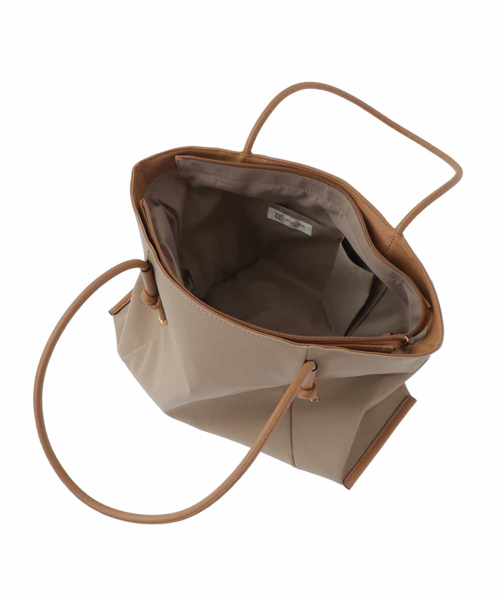 BJCGS51140 MK MICHEL KLEIN BAG(MK ミッシェルクラン バッグ) 【A4サイズ対応・抗菌加工】フェイクレザーアクセントトートバッグ ライトブルー