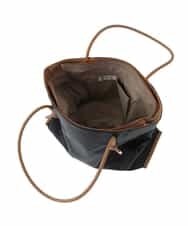 BJCGS51140 MK MICHEL KLEIN BAG(MK ミッシェルクラン バッグ) 【A4サイズ対応・抗菌加工】フェイクレザーアクセントトートバッグ ライトブルー