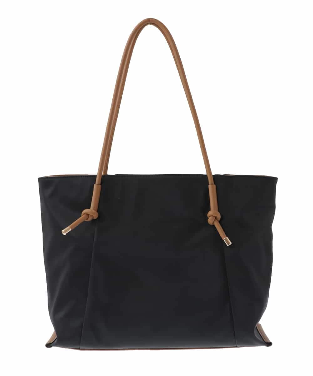 BJCGS51140 MK MICHEL KLEIN BAG(MK ミッシェルクラン バッグ) 【A4サイズ対応・抗菌加工】フェイクレザーアクセントトートバッグ ブラック