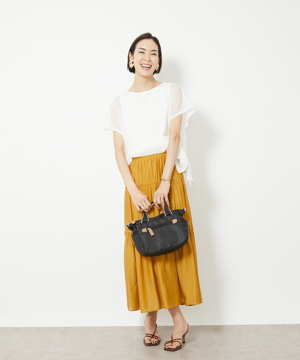BJCGV60120 MK MICHEL KLEIN BAG(MK ミッシェルクラン バッグ) [2WAY/軽量]コンパクトフォルムトートバッグ カーキ