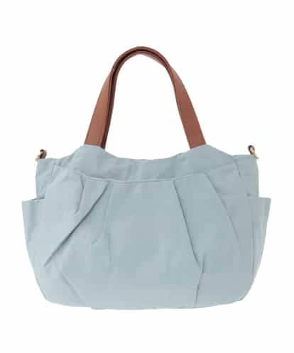 BJCJA60150 MK MICHEL KLEIN BAG [2WAY]タックアクセントナイロントートバッグ