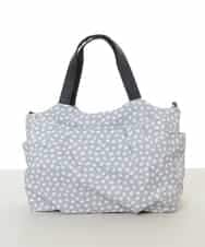 BJCJA60150 MK MICHEL KLEIN BAG(MK ミッシェルクラン バッグ) [2WAY]タックアクセントナイロントートバッグ グレー