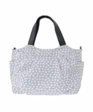 BJCJA60150 MK MICHEL KLEIN BAG(MK ミッシェルクラン バッグ) [2WAY]タックアクセントナイロントートバッグ グレー