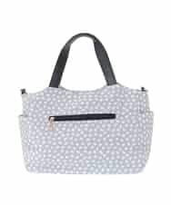 BJCJA60150 MK MICHEL KLEIN BAG(MK ミッシェルクラン バッグ) [2WAY]タックアクセントナイロントートバッグ グレー