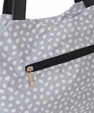 BJCJA60150 MK MICHEL KLEIN BAG(MK ミッシェルクラン バッグ) [2WAY]タックアクセントナイロントートバッグ グレー