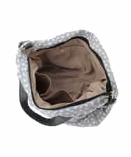 BJCJA60150 MK MICHEL KLEIN BAG(MK ミッシェルクラン バッグ) [2WAY]タックアクセントナイロントートバッグ グレー