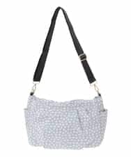 BJCJA60150 MK MICHEL KLEIN BAG(MK ミッシェルクラン バッグ) [2WAY]タックアクセントナイロントートバッグ グレー