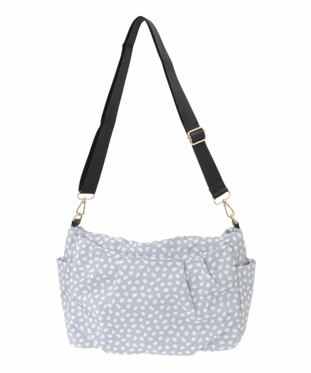 BJCJA60150 MK MICHEL KLEIN BAG(MK ミッシェルクラン バッグ) [2WAY]タックアクセントナイロントートバッグ グレー