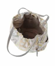 BJCJA61130 MK MICHEL KLEIN BAG(MK ミッシェルクラン バッグ) 幾何柄ジャカードスクエアトートバッグ イエロー