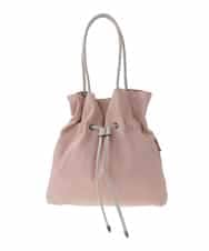 BJCJA62120 MK MICHEL KLEIN BAG(MK ミッシェルクラン バッグ) 巾着デザイントートバッグ ピンク