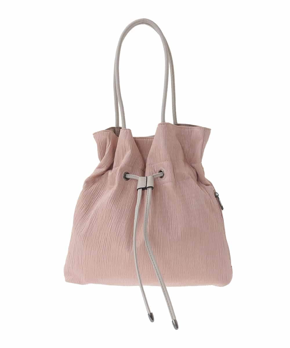 BJCJA62120 MK MICHEL KLEIN BAG(MK ミッシェルクラン バッグ) 巾着デザイントートバッグ ピンク