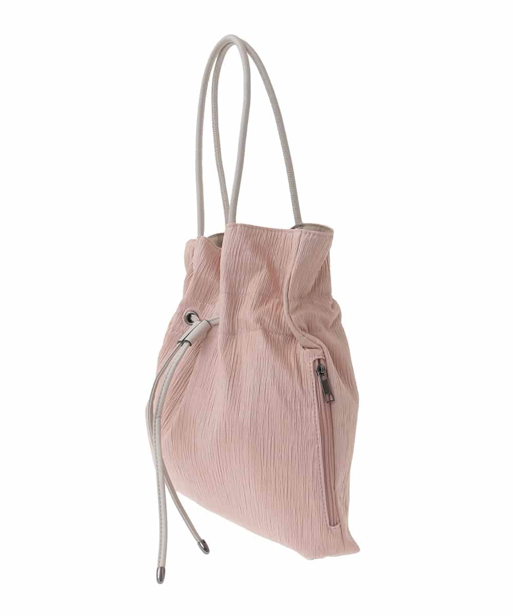 BJCJA62120 MK MICHEL KLEIN BAG(MK ミッシェルクラン バッグ) 巾着デザイントートバッグ ピンク