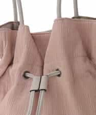 BJCJA62120 MK MICHEL KLEIN BAG(MK ミッシェルクラン バッグ) 巾着デザイントートバッグ ピンク