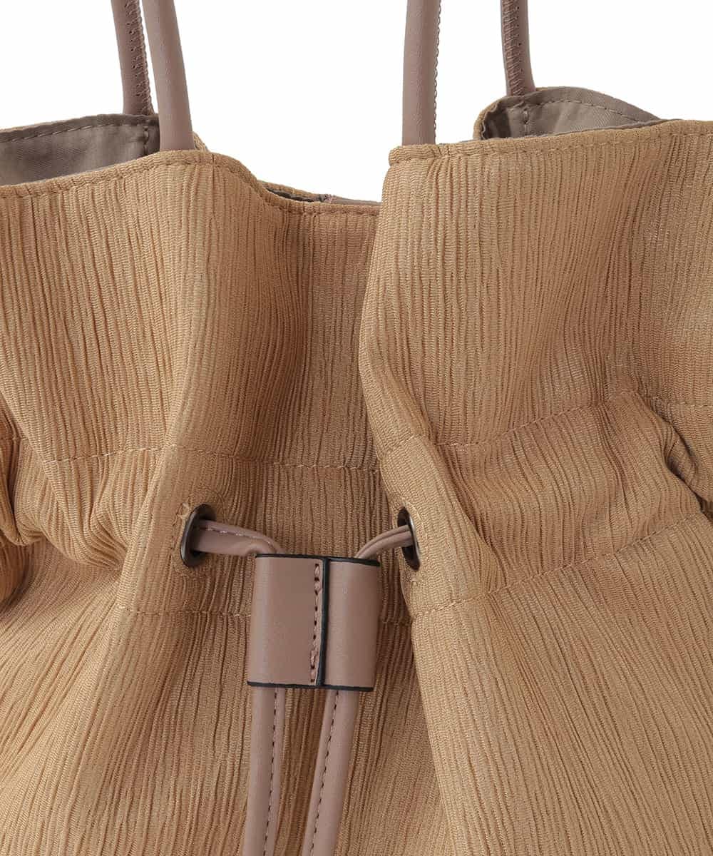 BJCJA62120 MK MICHEL KLEIN BAG(MK ミッシェルクラン バッグ) 巾着デザイントートバッグ ピンク