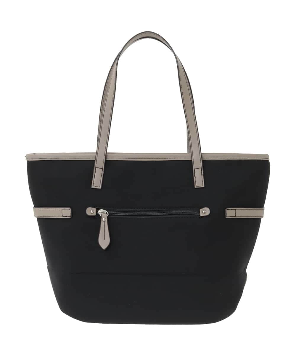 BJCJA66140 MK MICHEL KLEIN BAG(MK ミッシェルクラン バッグ) ベルトアクセント舟型トートバッグ ブラック