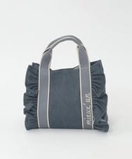 BJCJD67130 MK MICHEL KLEIN BAG(MK ミッシェルクラン バッグ) [WEB限定/300g以下の軽量]サイドフリルスクエアデザインバッグ ネイビー