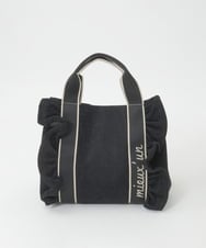 BJCJD67130 MK MICHEL KLEIN BAG(MK ミッシェルクラン バッグ) [WEB限定/300g以下の軽量]サイドフリルスクエアデザインバッグ ブラック