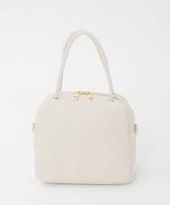 BJCJD68120 MK MICHEL KLEIN BAG(MK ミッシェルクラン バッグ) [WEB限定/2WAY/300g以下の軽量]合成皮革ミニスクエアバッグ アイボリー