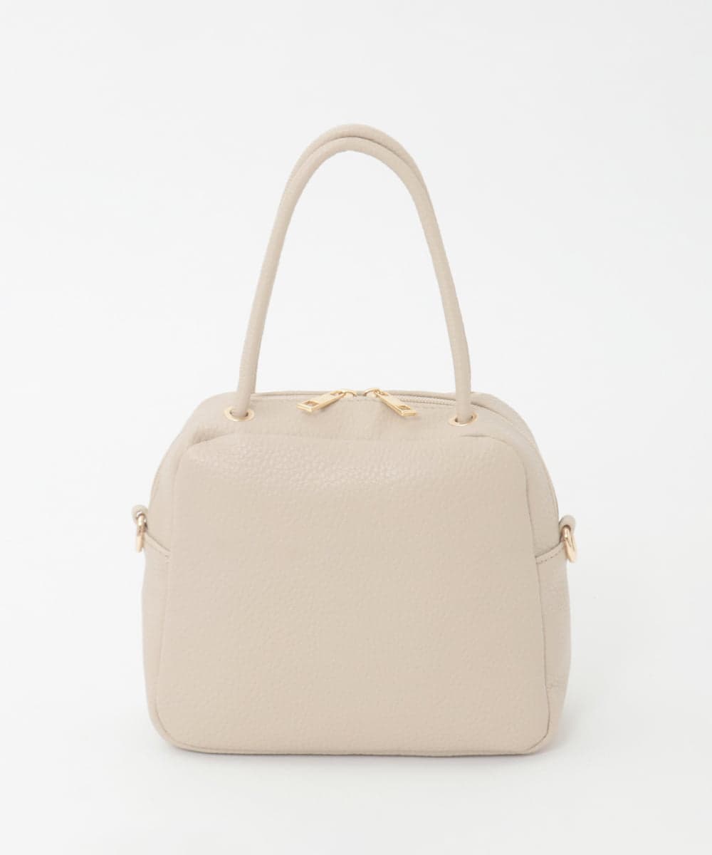 BJCJD68120 MK MICHEL KLEIN BAG(MK ミッシェルクラン バッグ) [WEB限定/2WAY/300g以下の軽量]合成皮革ミニスクエアバッグ ベージュ