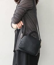 BJCJD68120 MK MICHEL KLEIN BAG(MK ミッシェルクラン バッグ) [WEB限定/2WAY/300g以下の軽量]合成皮革ミニスクエアバッグ ブラック