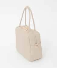 BJCJD68120 MK MICHEL KLEIN BAG(MK ミッシェルクラン バッグ) [WEB限定/2WAY/300g以下の軽量]合成皮革ミニスクエアバッグ ベージュ
