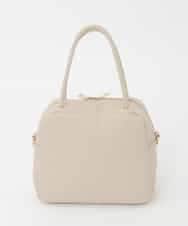 BJCJD68120 MK MICHEL KLEIN BAG(MK ミッシェルクラン バッグ) [WEB限定/2WAY/300g以下の軽量]合成皮革ミニスクエアバッグ ベージュ