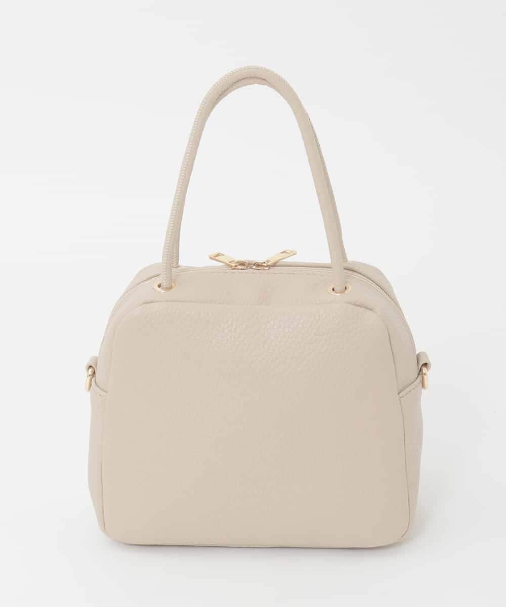 BJCJD68120 MK MICHEL KLEIN BAG(MK ミッシェルクラン バッグ) [WEB限定/2WAY/300g以下の軽量]合成皮革ミニスクエアバッグ ベージュ