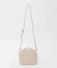 BJCJD68120 MK MICHEL KLEIN BAG(MK ミッシェルクラン バッグ) [WEB限定/2WAY/300g以下の軽量]合成皮革ミニスクエアバッグ ベージュ