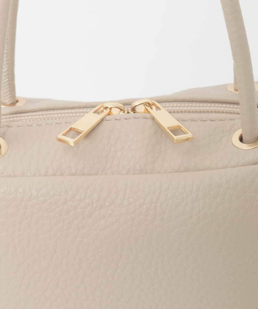 BJCJD68120 MK MICHEL KLEIN BAG(MK ミッシェルクラン バッグ) [WEB限定/2WAY/300g以下の軽量]合成皮革ミニスクエアバッグ ベージュ