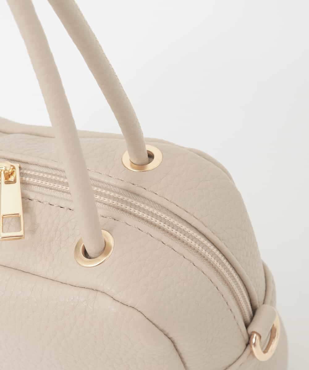 BJCJD68120 MK MICHEL KLEIN BAG(MK ミッシェルクラン バッグ) [WEB限定/2WAY/300g以下の軽量]合成皮革ミニスクエアバッグ ベージュ