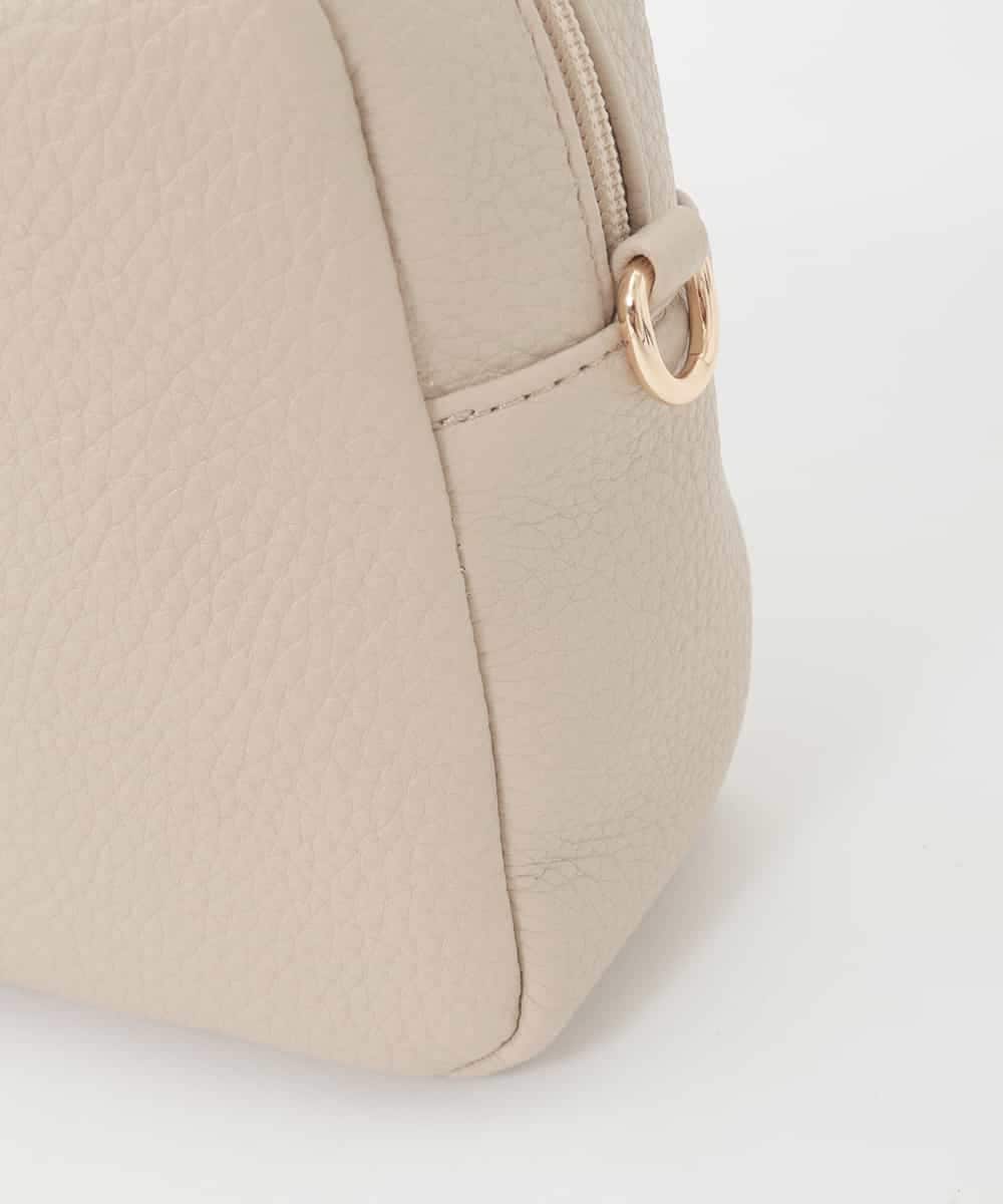 BJCJD68120 MK MICHEL KLEIN BAG(MK ミッシェルクラン バッグ) [WEB限定/2WAY/300g以下の軽量]合成皮革ミニスクエアバッグ ベージュ