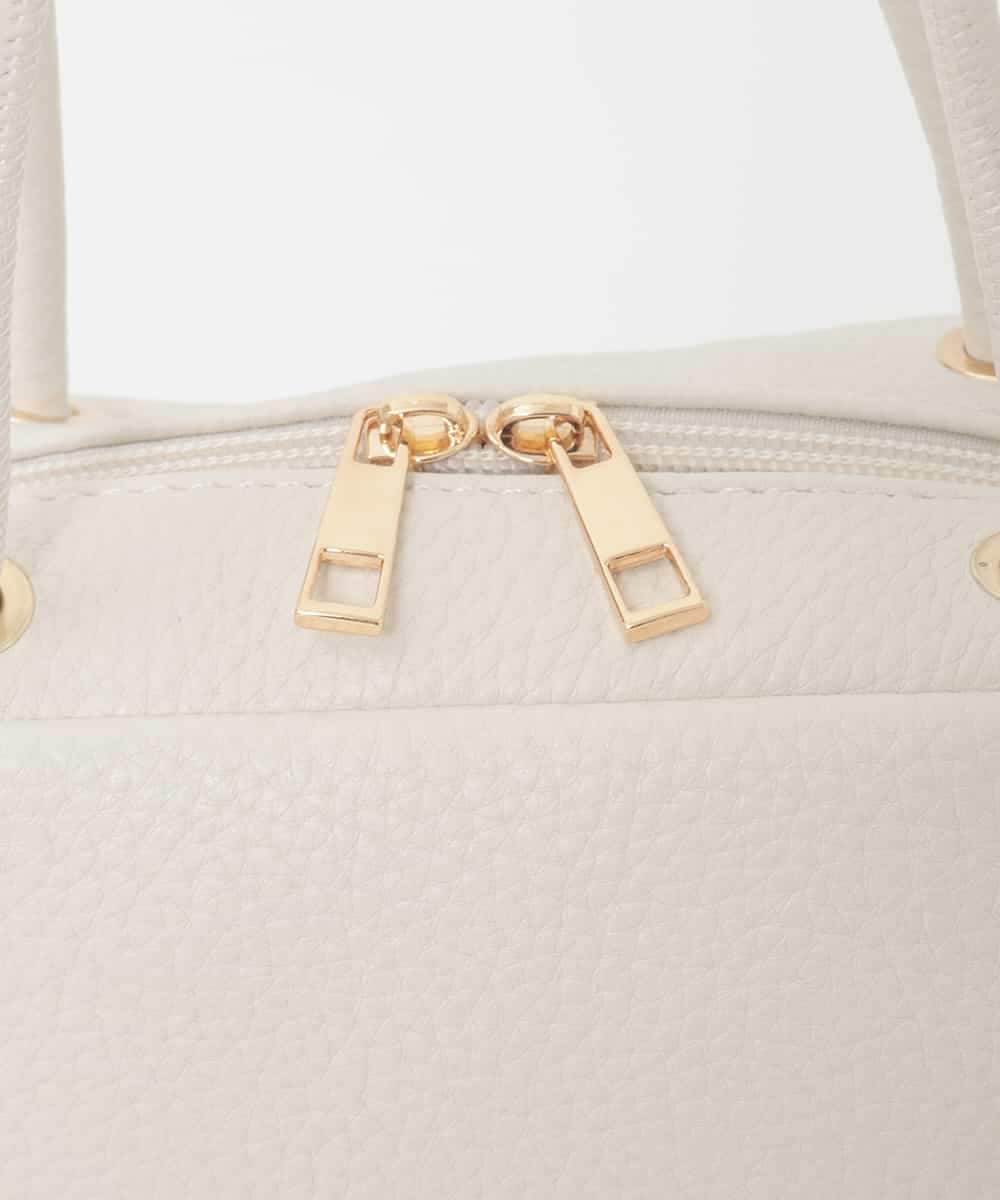 BJCJD68120 MK MICHEL KLEIN BAG(MK ミッシェルクラン バッグ) [WEB限定/2WAY/300g以下の軽量]合成皮革ミニスクエアバッグ ベージュ
