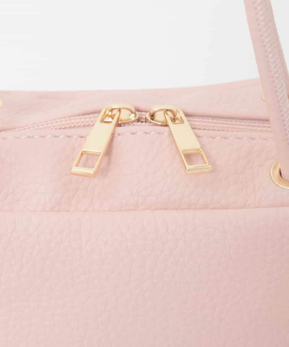 BJCJD68120 MK MICHEL KLEIN BAG(MK ミッシェルクラン バッグ) [WEB限定/2WAY/300g以下の軽量]合成皮革ミニスクエアバッグ ベージュ