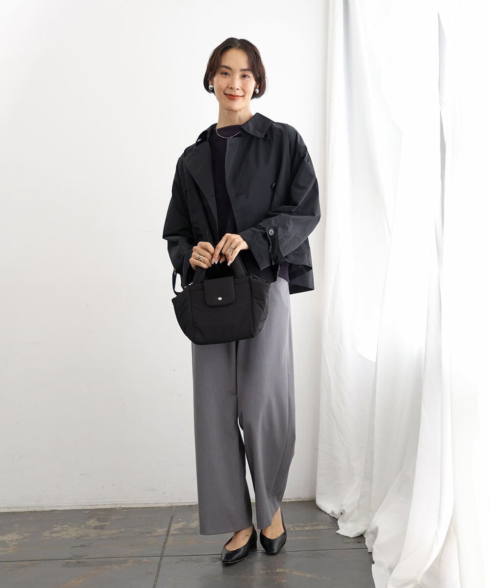 BJCJD69130 MK MICHEL KLEIN BAG(MK ミッシェルクラン バッグ) [WEB限定/軽量/2WAY]ポケットアクセント台形コンパクトトート イエロー