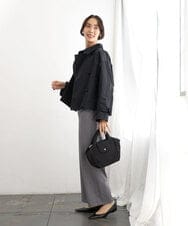 BJCJD69130 MK MICHEL KLEIN BAG(MK ミッシェルクラン バッグ) [WEB限定/軽量/2WAY]ポケットアクセント台形コンパクトトート イエロー