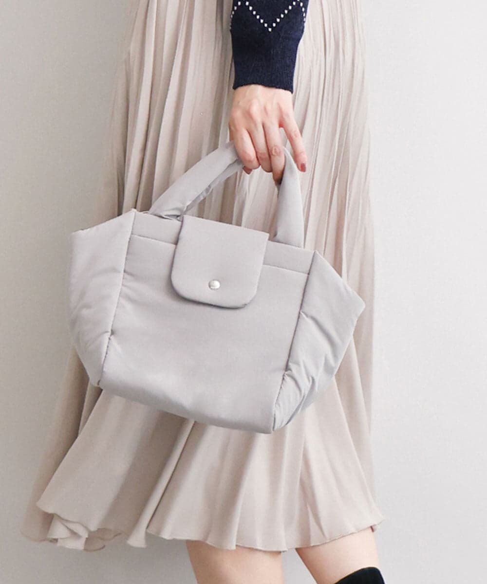 BJCJD69130 MK MICHEL KLEIN BAG [WEB限定/軽量/2WAY]ポケットアクセント台形コンパクトトート